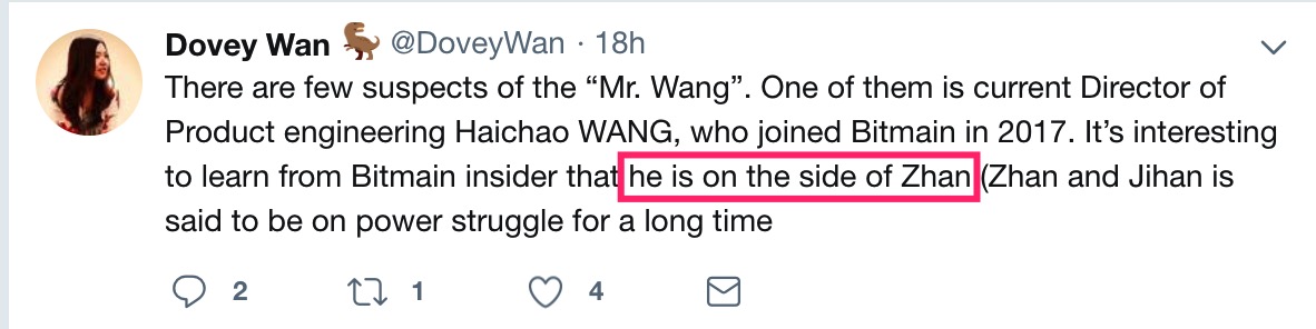 比特大陆新任CEO疑似曝光背后：内部权力争夺告终？