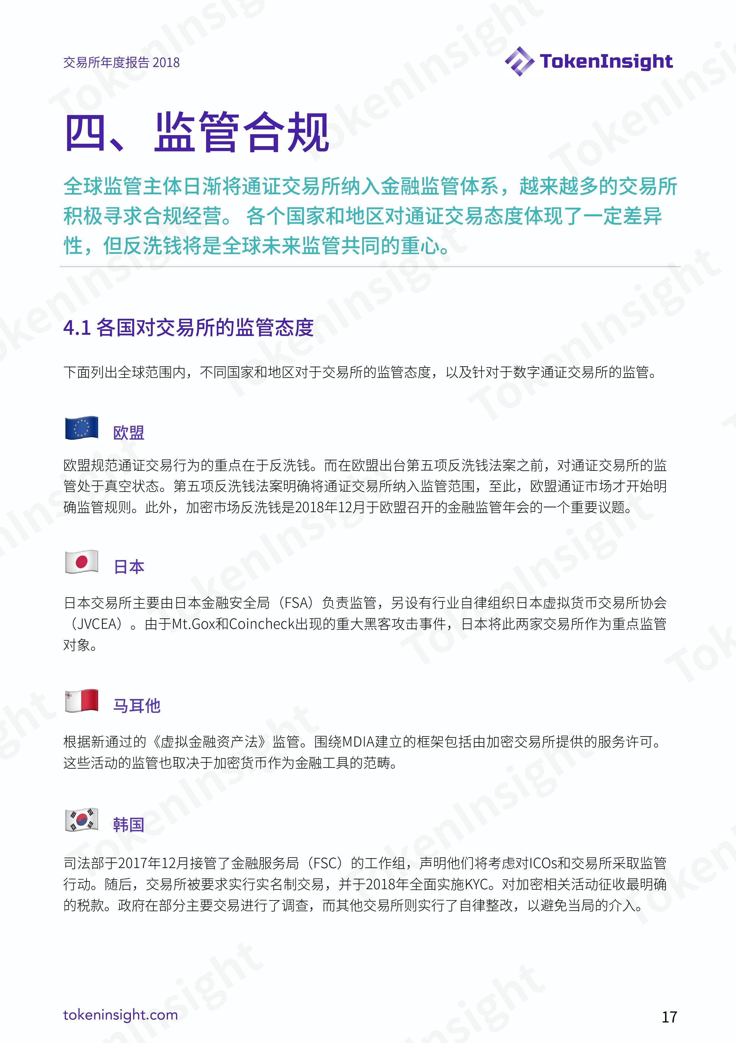 加密货币交易所行业 2018 年度报告