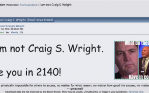 再次发声！愚人节中本聪发新帖：“我不是Craig S. Wright”
