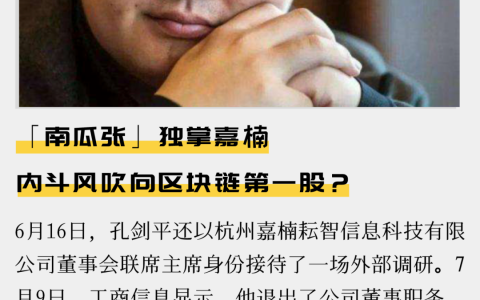独掌嘉楠，内斗风吹向区块链第一股？
