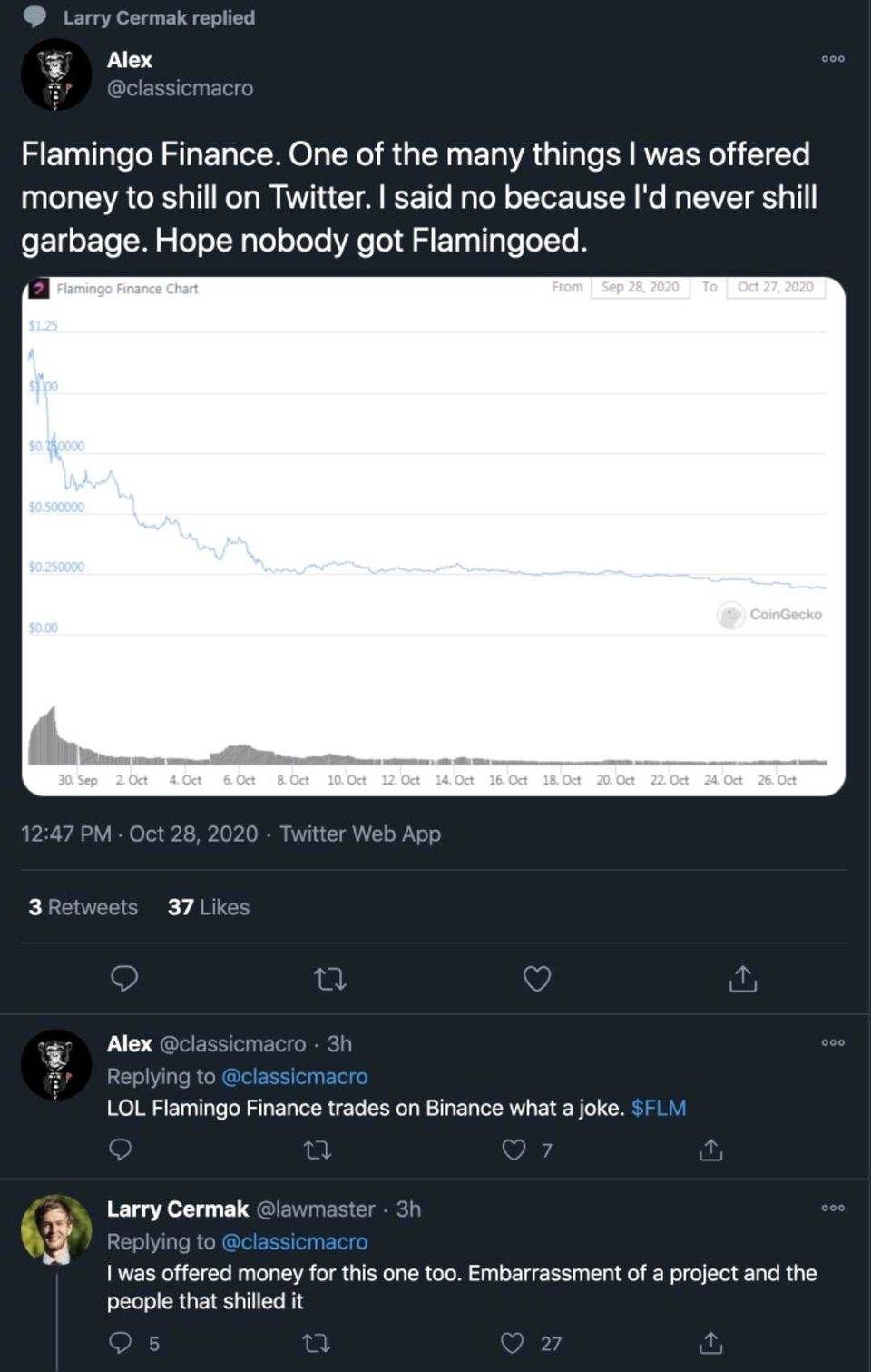 Neo 重金打造的 Flamingo 火烈鸟为何陨落？（DeFi 戏剧）