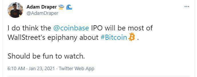 Robinhood 估值才 200 亿美金，Coinbase 已经 1000 亿了？