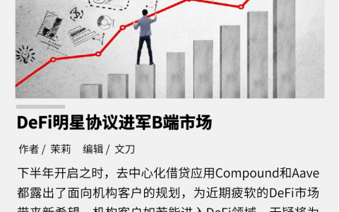 DeFi明星协议进军B端市场